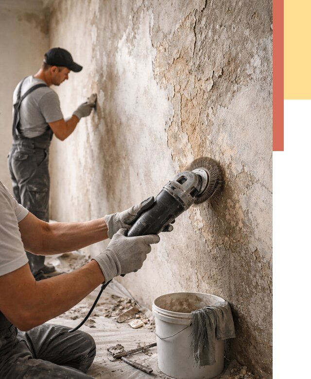 Снятие и удаление краски со стен в Лысьве от 2154 руб. — ОТДЕЛОЧНИК-Лсь