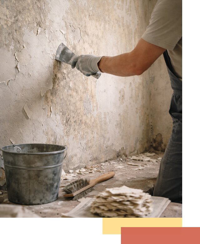 Удаление старой краски со стен в Лысьве качественно и быстро