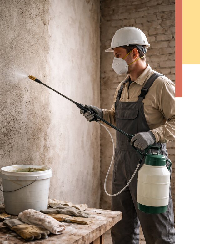 Антисептическая обработка стен в Лысьве от 1231 руб. — быстро и недорого | ОТДЕЛОЧНИК-Лсь