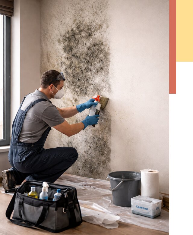 Удаление плесени со стен в Лысьве от 2205 руб. — быстро и недорого | ОТДЕЛОЧНИК-Лсь