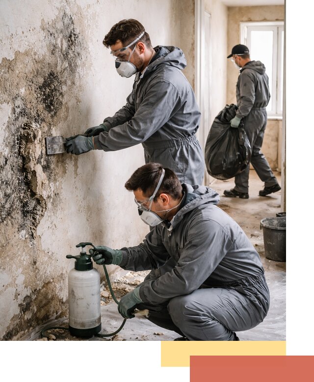 Удаление плесени со стен профессионально в Лысьве