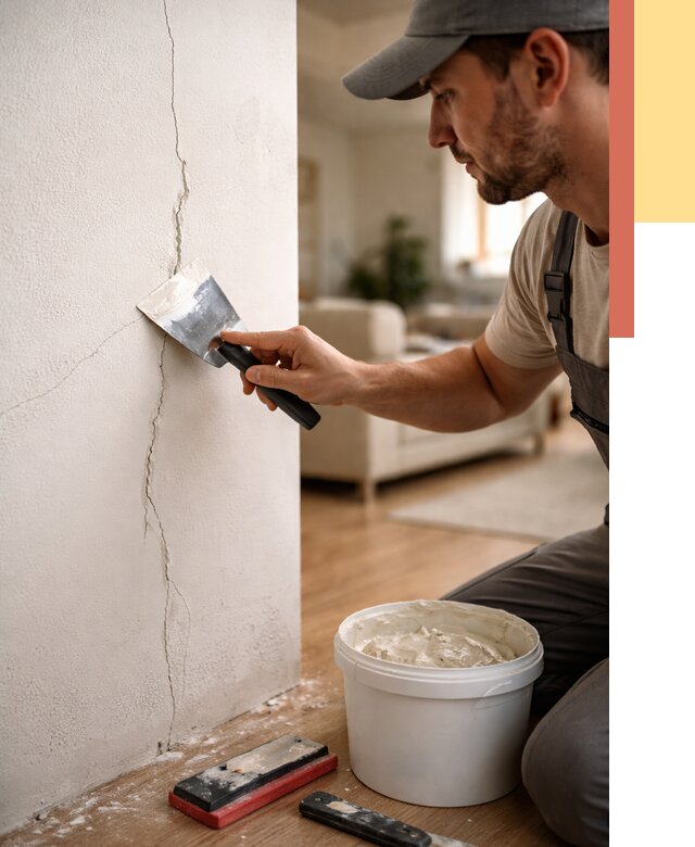 Заделка трещин и сколов в Лысьве от 2513 руб. — быстро и недорого | ОТДЕЛОЧНИК-Лсь