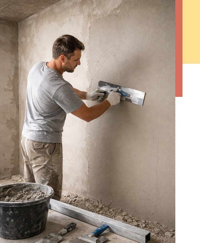 Штукатурка стен без маяков в Лысьве от 7385 руб/м2 — услуги и цена | ОТДЕЛОЧНИК-Лсь