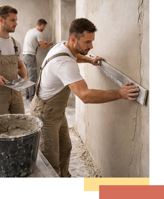 Штукатурка стен без маяков в Лысьве быстро и качественно