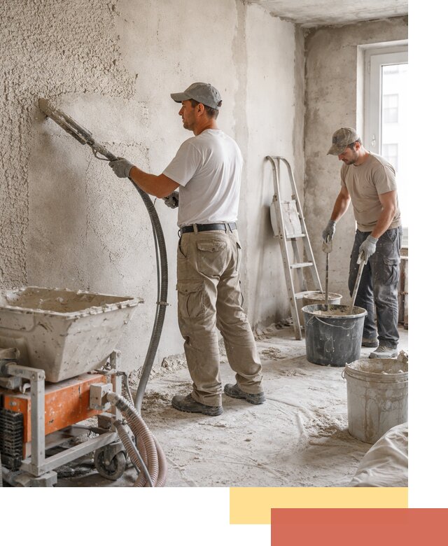 Машинная штукатурка стен в Лысьве — быстро и качественно