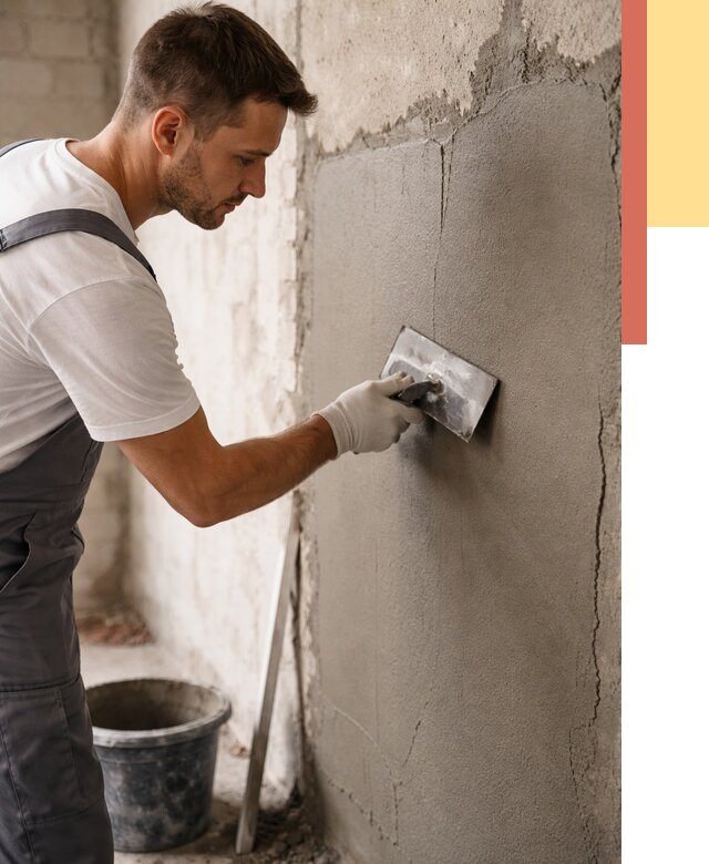 Штукатурка стен под плитку в Лысьве от 4308 руб./м2 — выравнивание под плитку | ОТДЕЛОЧНИК-Лсь