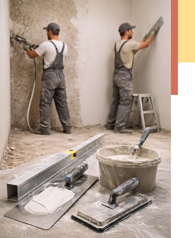 Штукатурка стен под обои в Лысьве от 4616 руб./м2 — выравнивание под обои | ОТДЕЛОЧНИК-Лсь