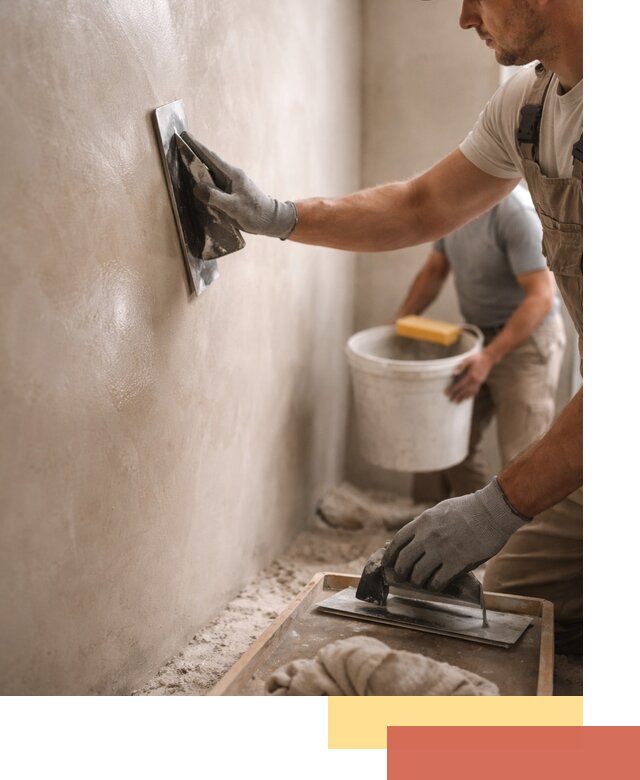 Нанесение марокканской штукатурки таделакт в Лысьве