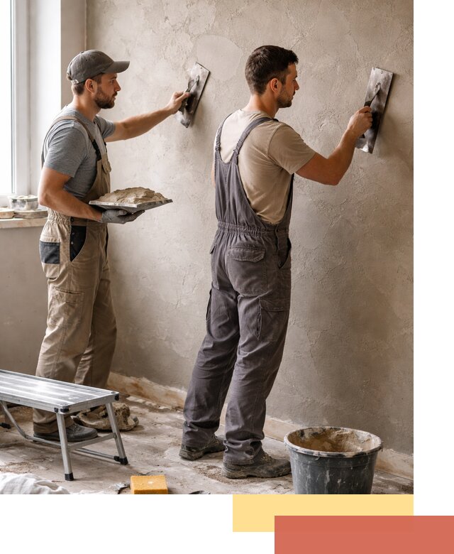 Ремонт декоративной штукатурки и восстановление фактуры в Лысьве