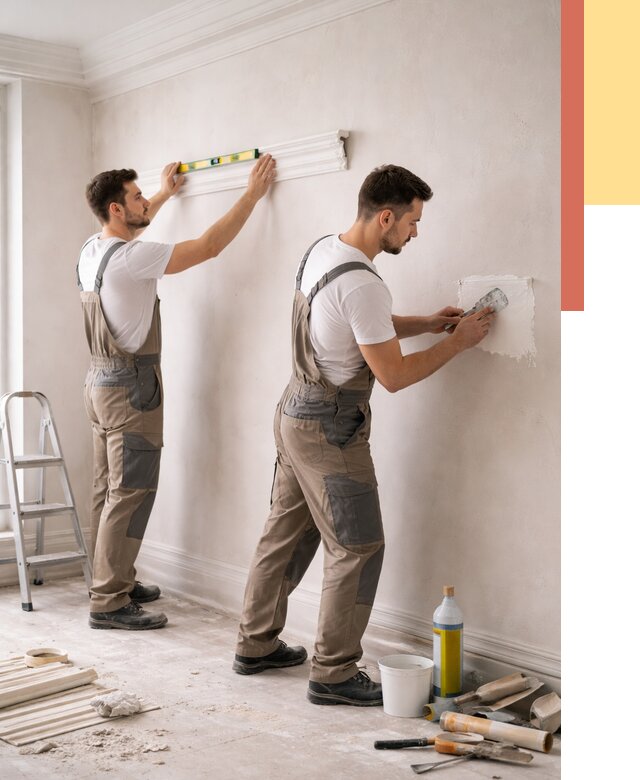 Монтаж лепнины на стены в Лысьве от 4616 руб. — недорого, быстро | ОТДЕЛОЧНИК-Лсь