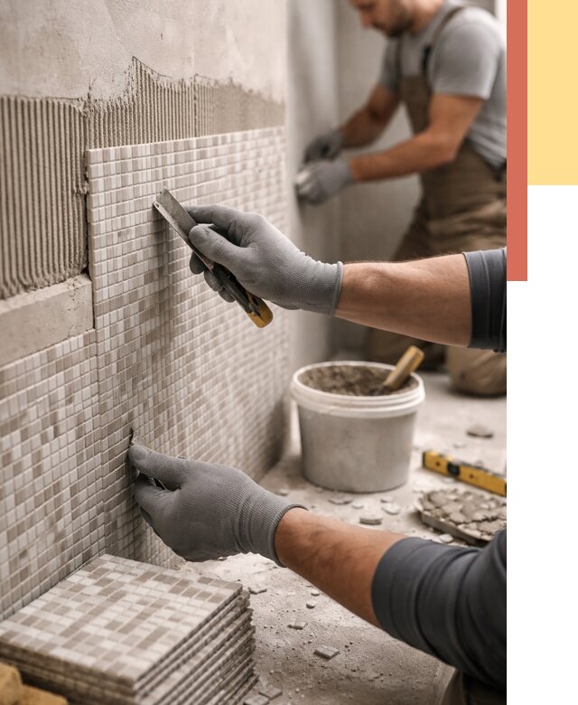 Облицовка стен мозаикой в Лысьве от 3282 руб/м2 — укладка мозаики на стены | ОТДЕЛОЧНИК-Лсь