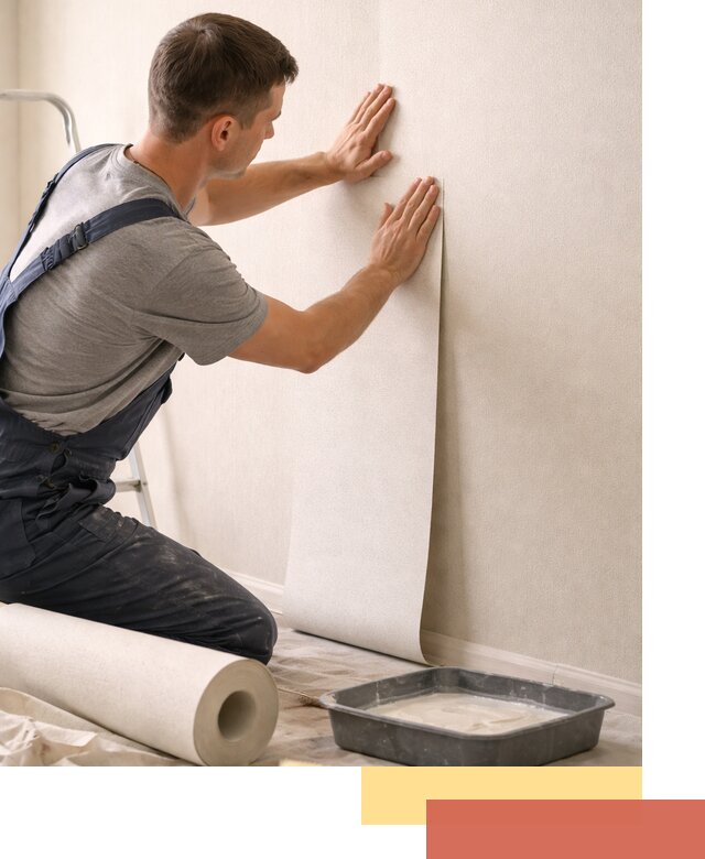 Поклейка флизелиновых обоев в Лысьве качественно и быстро