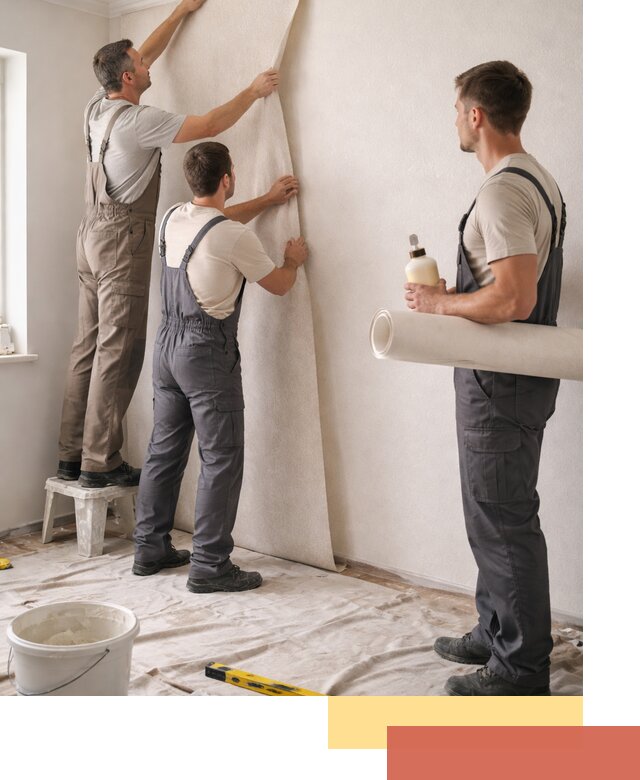 Оклейка стен обоями в Лысьве — качественно и профессионально