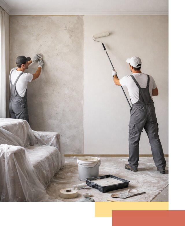 Покраска стен антивандальной краской в Лысьве