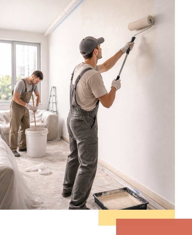 Покраска стен в офисе в Лысьве — быстрый и качественный ремонт