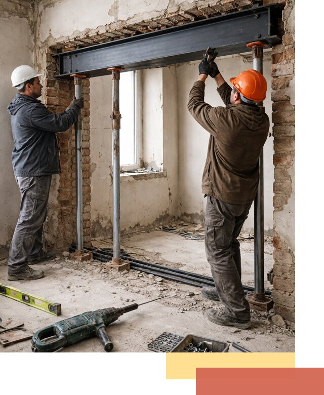 Усиление проема в стене в Лысьве для расширения и безопасности