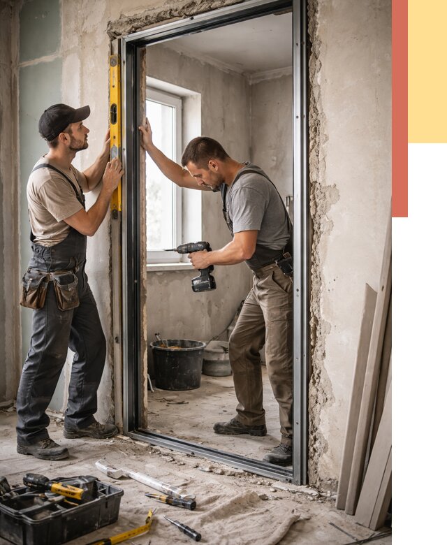 Закладка дверного проема в Лысьве от 3590 руб. — быстро и недорого | ОТДЕЛОЧНИК-Лсь