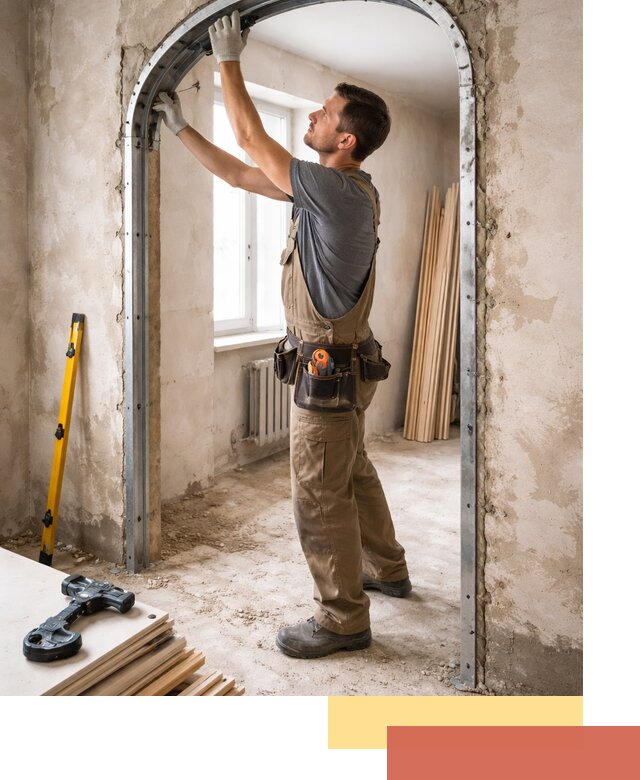 Устройство арочного проема в Лысьве под ключ