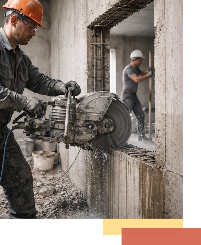 Алмазная резка проемов в Лысьве быстро и точно