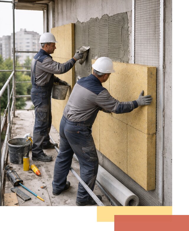 Утепление стен зданий и домов в Лысьве качественно и надежно