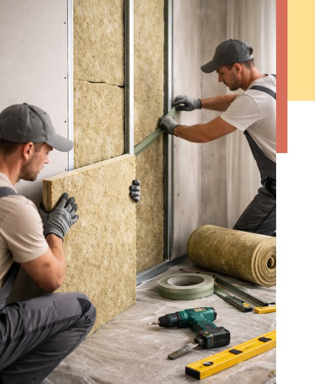 Шумоизоляция стен в Лысьве под ключ от 1898 руб. | ОТДЕЛОЧНИК-Лсь