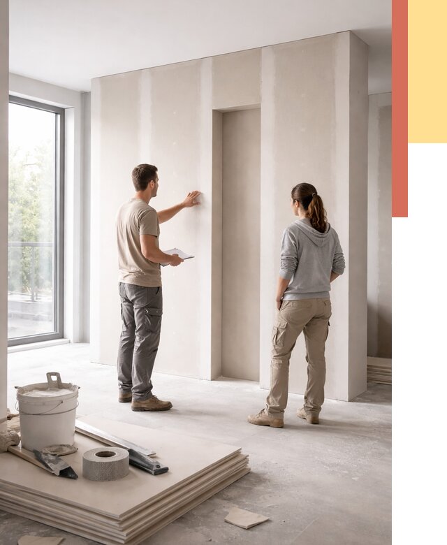 Зонирующая перегородка из гипсокартона в Лысьве от 2872 руб. под ключ | ОТДЕЛОЧНИК-Лсь