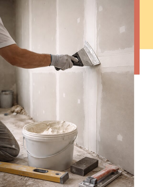 Шпаклевка перегородок из гипсокартона в Лысьве от 2564 руб. — услуги ОТДЕЛОЧНИК-Лсь