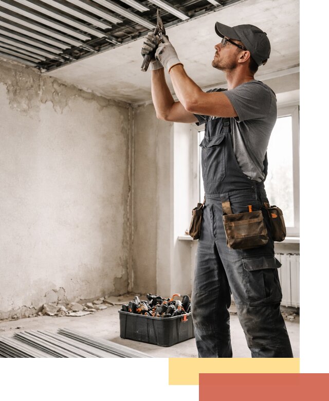 Демонтаж реечного потолка в Лысьве быстро и аккуратно