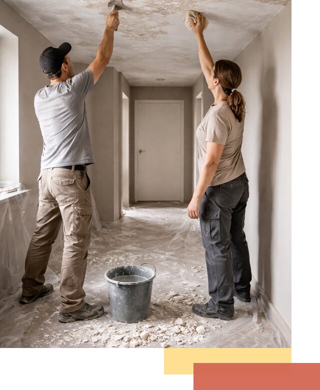 Удаление побелки с потолка в Лысьве — быстро и аккуратно