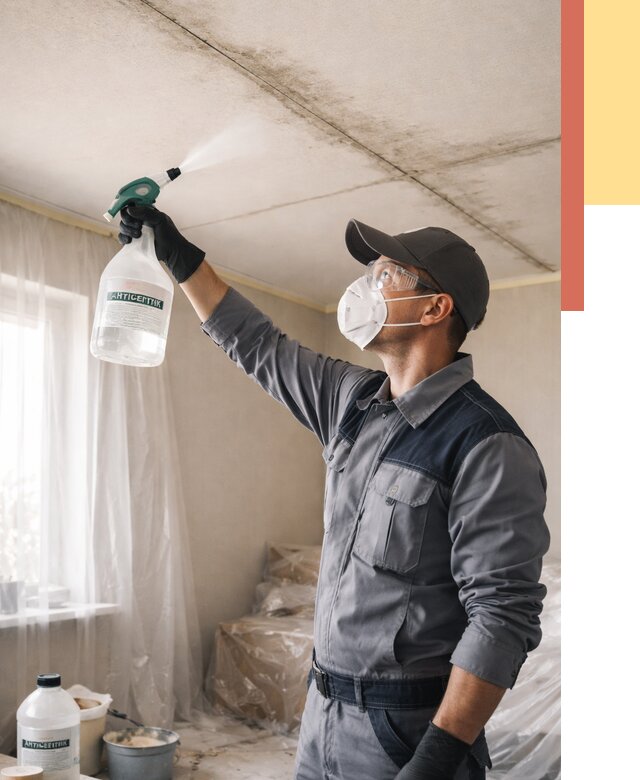 Антисептическая обработка потолка в Лысьве от 2564 руб. | ОТДЕЛОЧНИК-Лсь