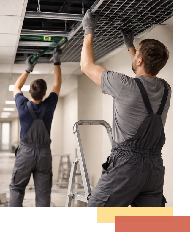 Монтаж потолка Грильято в Лысьве: установка под ключ качественно