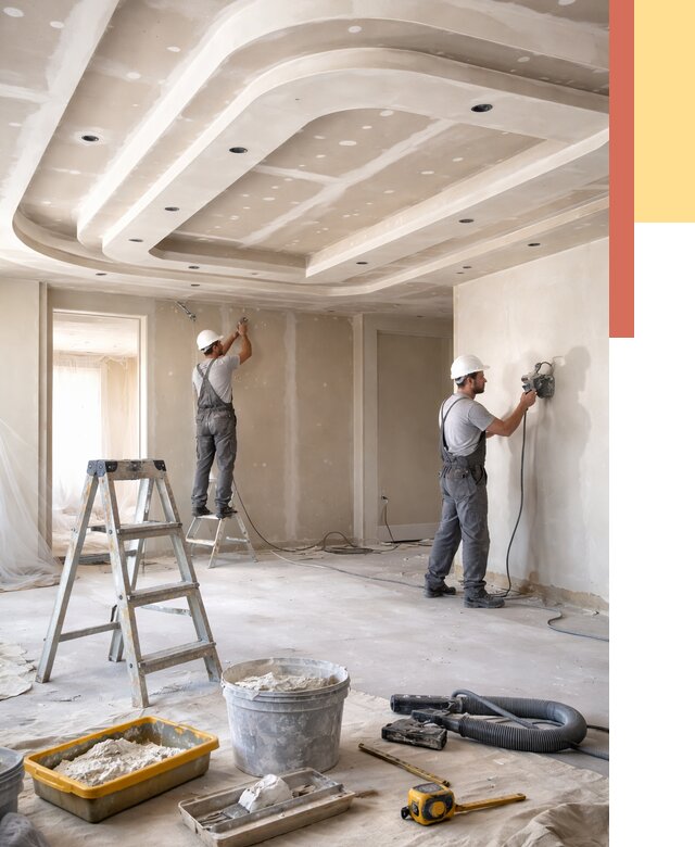 Многоуровневый потолок из гипсокартона в Лысьве от 769 руб. под ключ | ОТДЕЛОЧНИК-Лсь