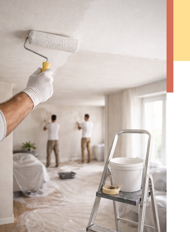 Покраска потолка акриловой краской в Лысьве от 2564 руб. | ОТДЕЛОЧНИК-Лсь