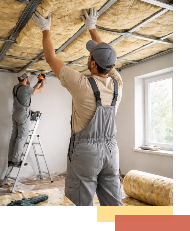 Утепление потолка под ключ в Лысьве качественно и быстро