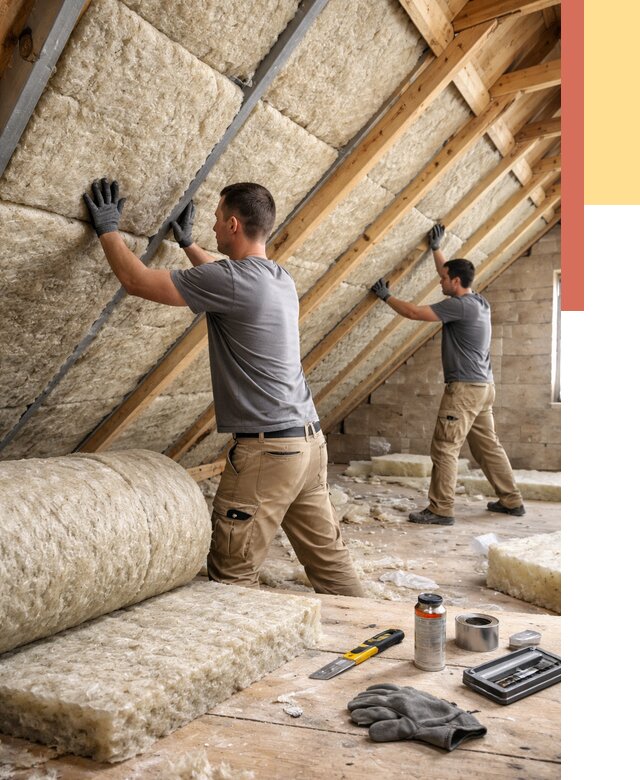 Утепление потолка минватой в Лысьве от 1487 руб. — быстро и недорого | ОТДЕЛОЧНИК-Лсь