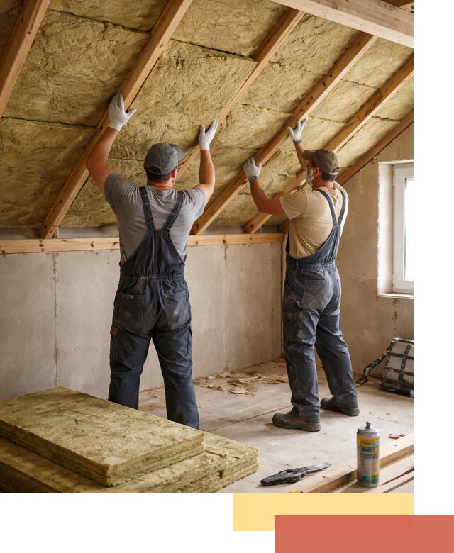 Утепление потолка минеральной ватой в Лысьве