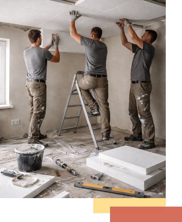 Утепление потолка пенопластом в Лысьве быстро и качественно