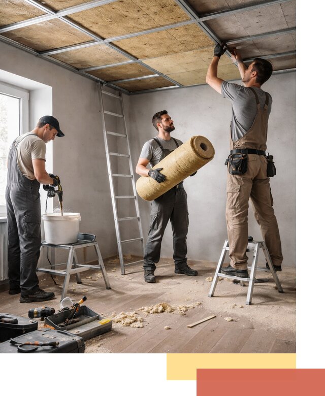 Шумоизоляция потолка в Лысьве: профессиональный монтаж и отделка